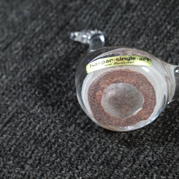 KASPAR BLEIKRISTALL SINGLE ART 24 % LEAD CRYSTAL BIRD PAPERWEIGHT - Picture 3 of 6